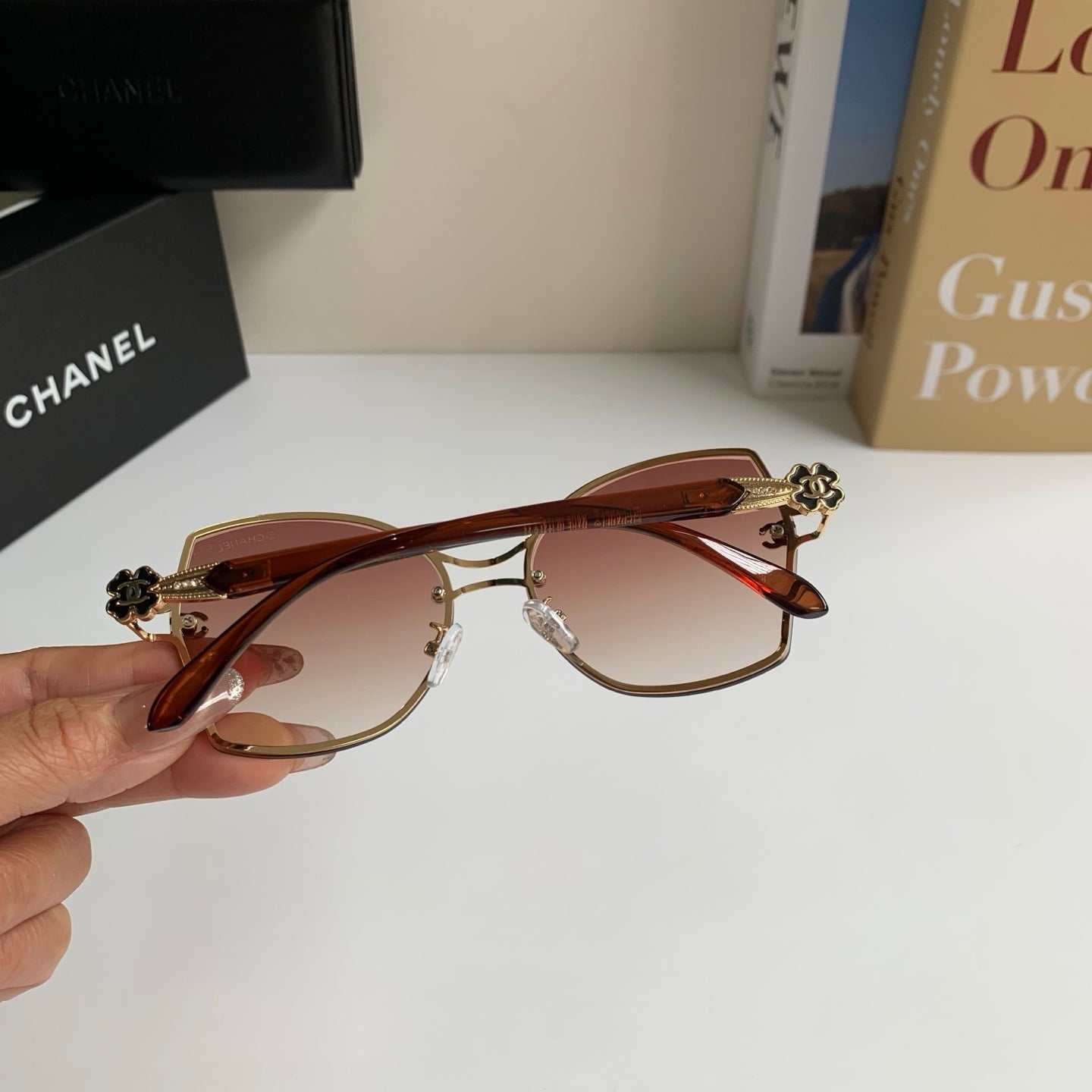 Chanel Square Red Lens Sunglasses for Men & Women - 431623 - detail image 6