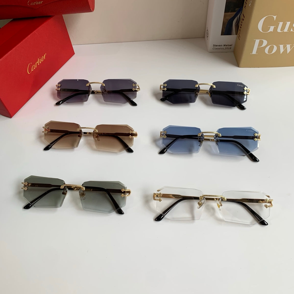 Cartier Fashion Brown Lens Sunglasses for Men & Women - 432271 - detail image 9