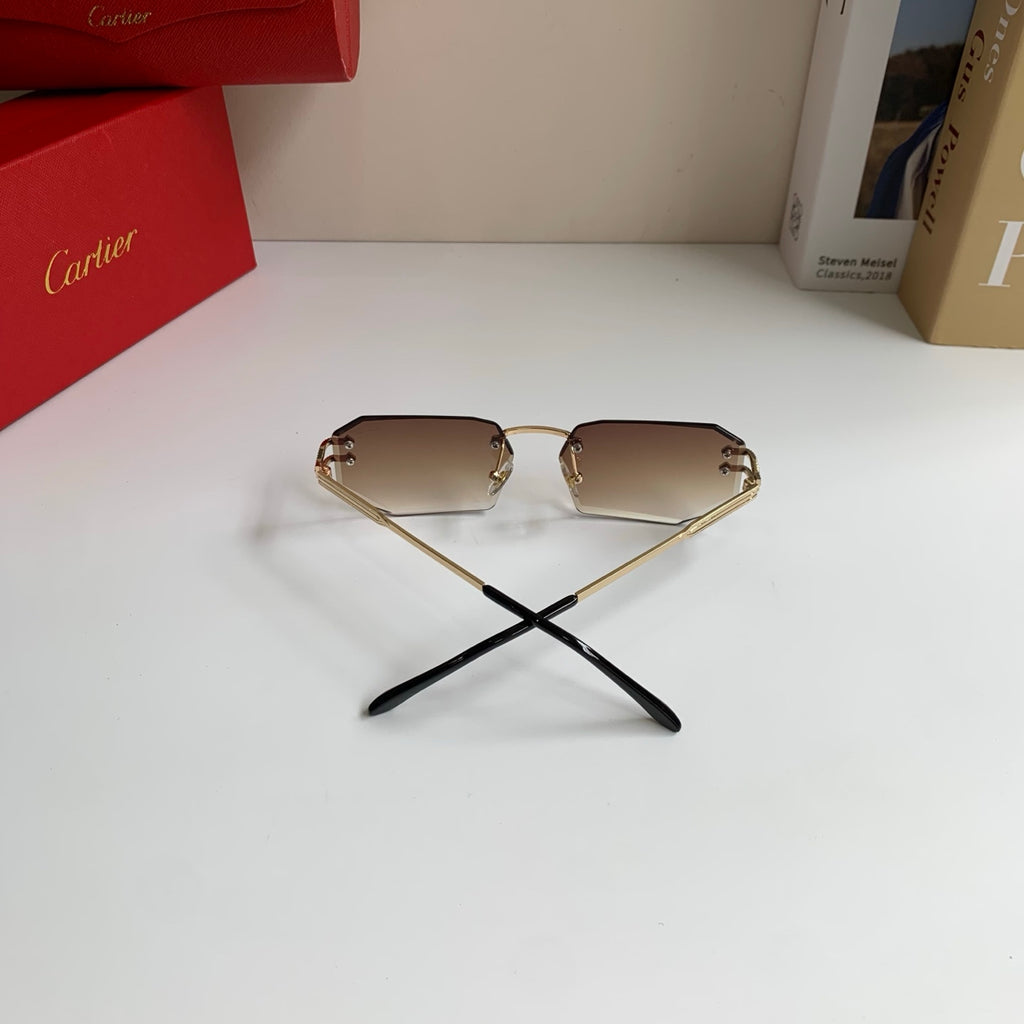 Cartier Fashion Brown Lens Sunglasses for Men & Women - 432271 - detail image 8