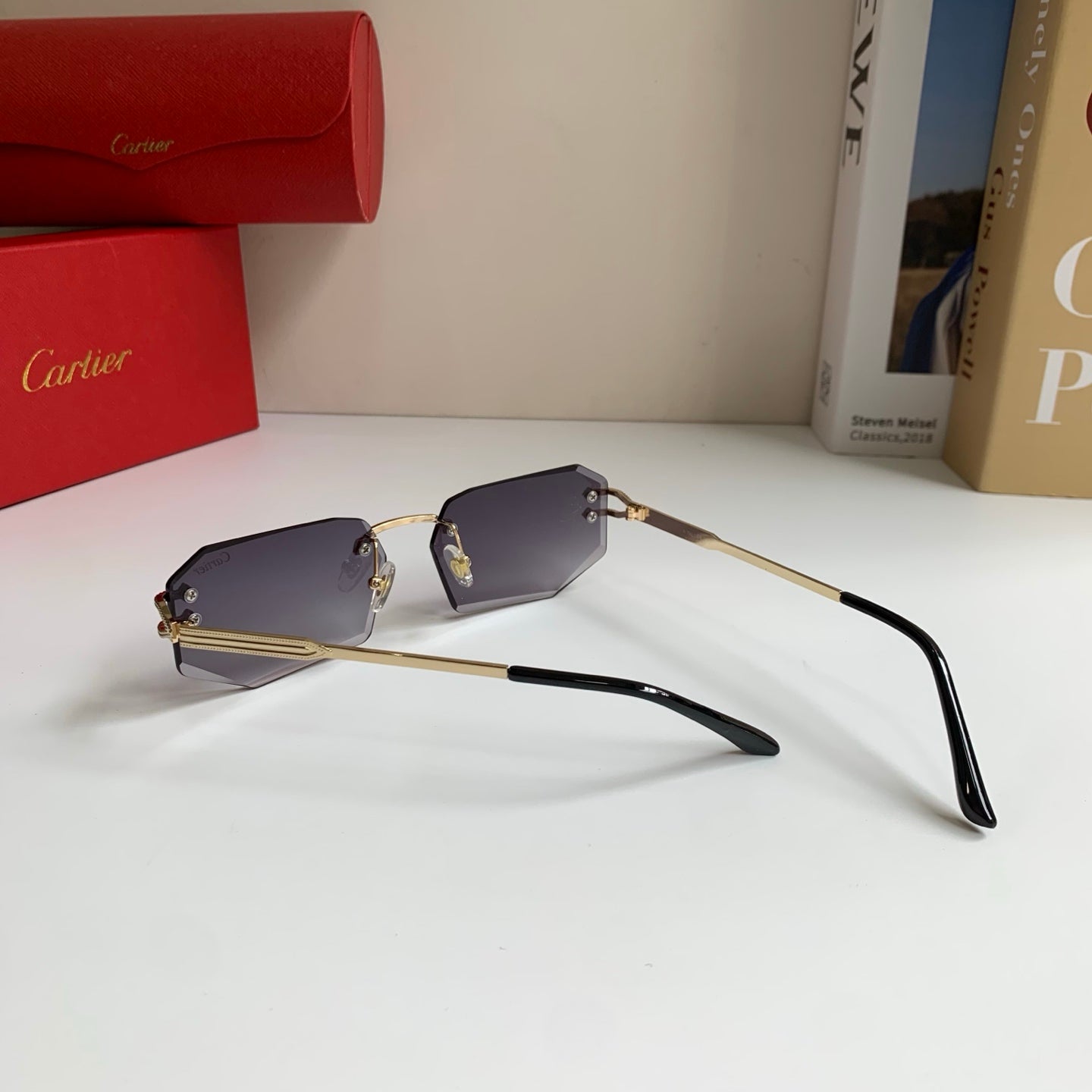 Cartier Fashion Silver Lens Sunglasses for Men & Women - 432274 - detail image 8