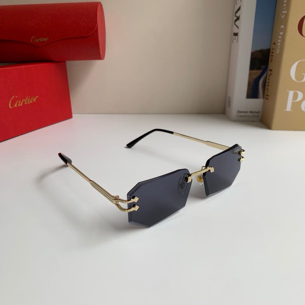 Cartier Fashion Silver Lens Sunglasses for Men & Women - 432276