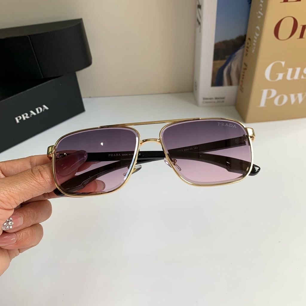 Prada Metal Square Silver Lens Sunglasses for Men & Women - 449401 - detail image 3