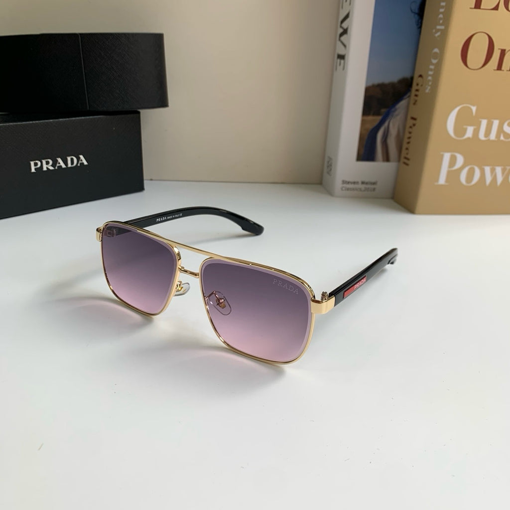 Prada Metal Square Silver Lens Sunglasses for Men & Women - 449401 - detail image 2