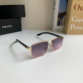 Prada Metal Square Silver Lens Sunglasses for Men & Women - 449401