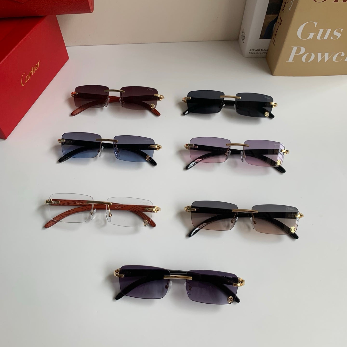 Cartier Fashion Silver Lens Sunglasses for Men & Women - 358524 - detail image 9