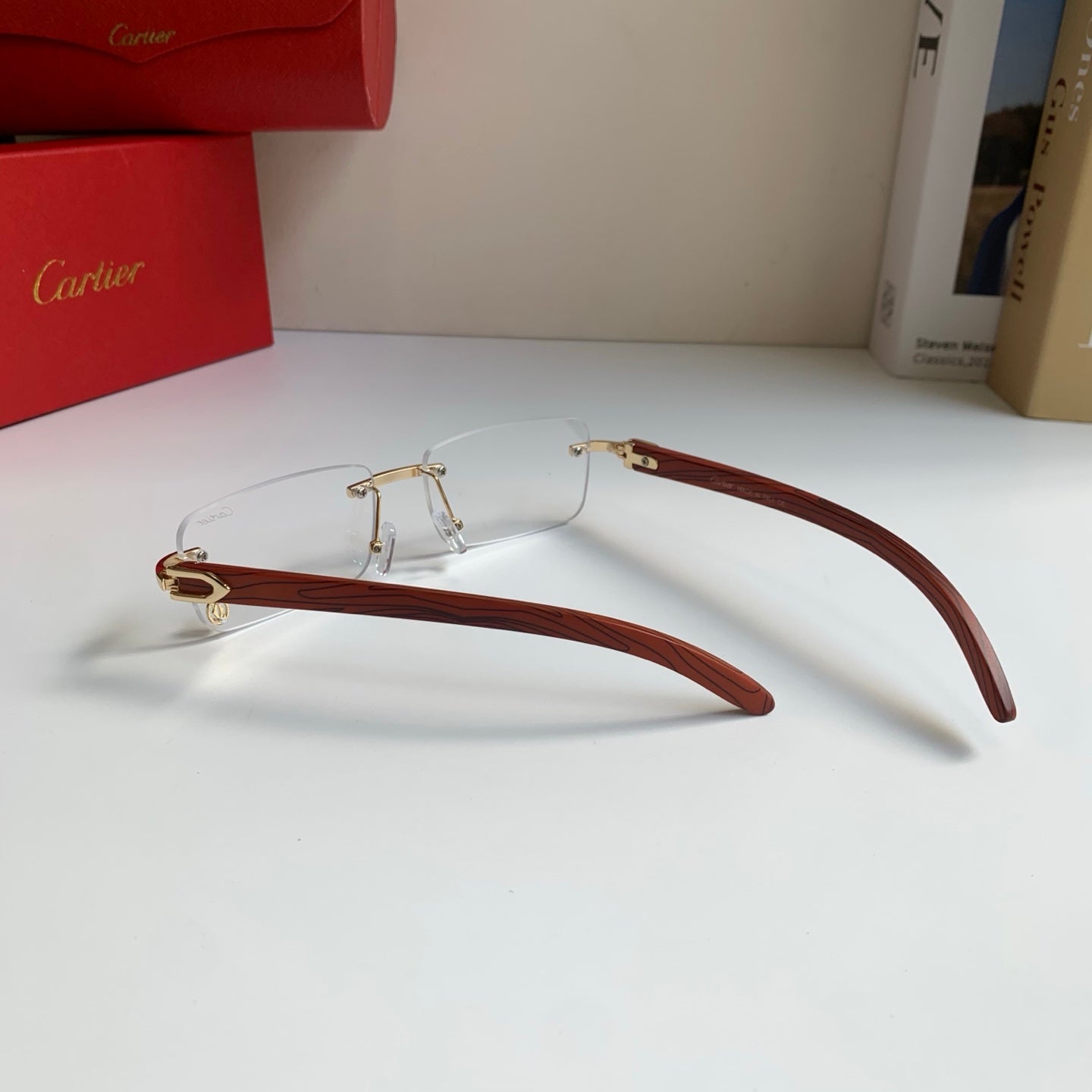 Cartier Fashion Silver Lens Sunglasses for Men & Women - 449471 - detail image 8