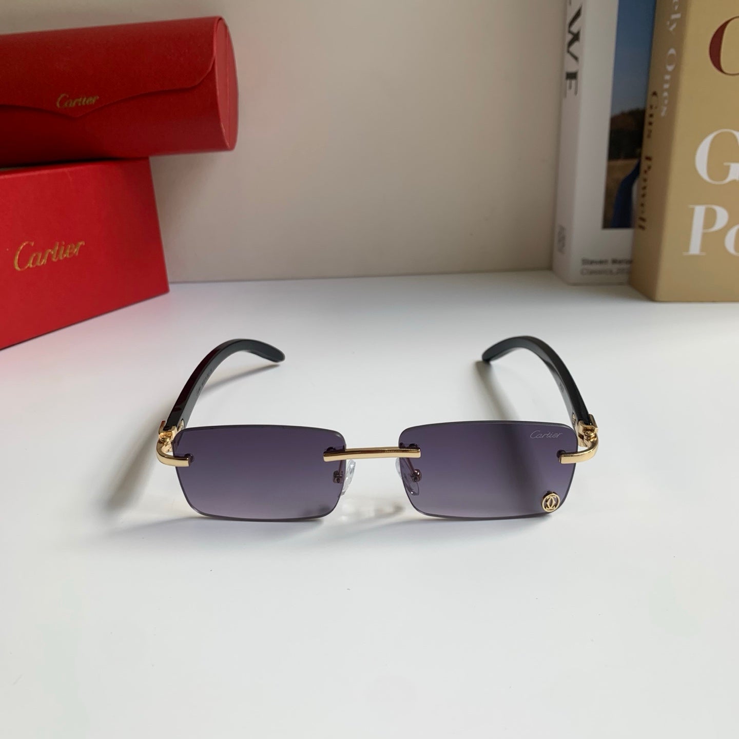 Cartier Fashion Silver Lens Sunglasses for Men & Women - 358522 - detail image 5