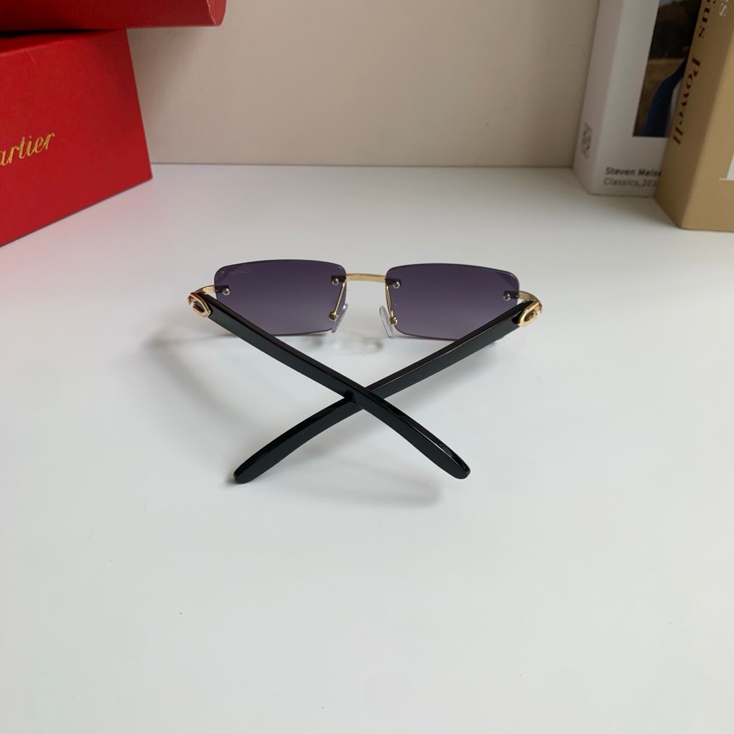 Cartier Fashion Silver Lens Sunglasses for Men & Women - 358522 - detail image 6