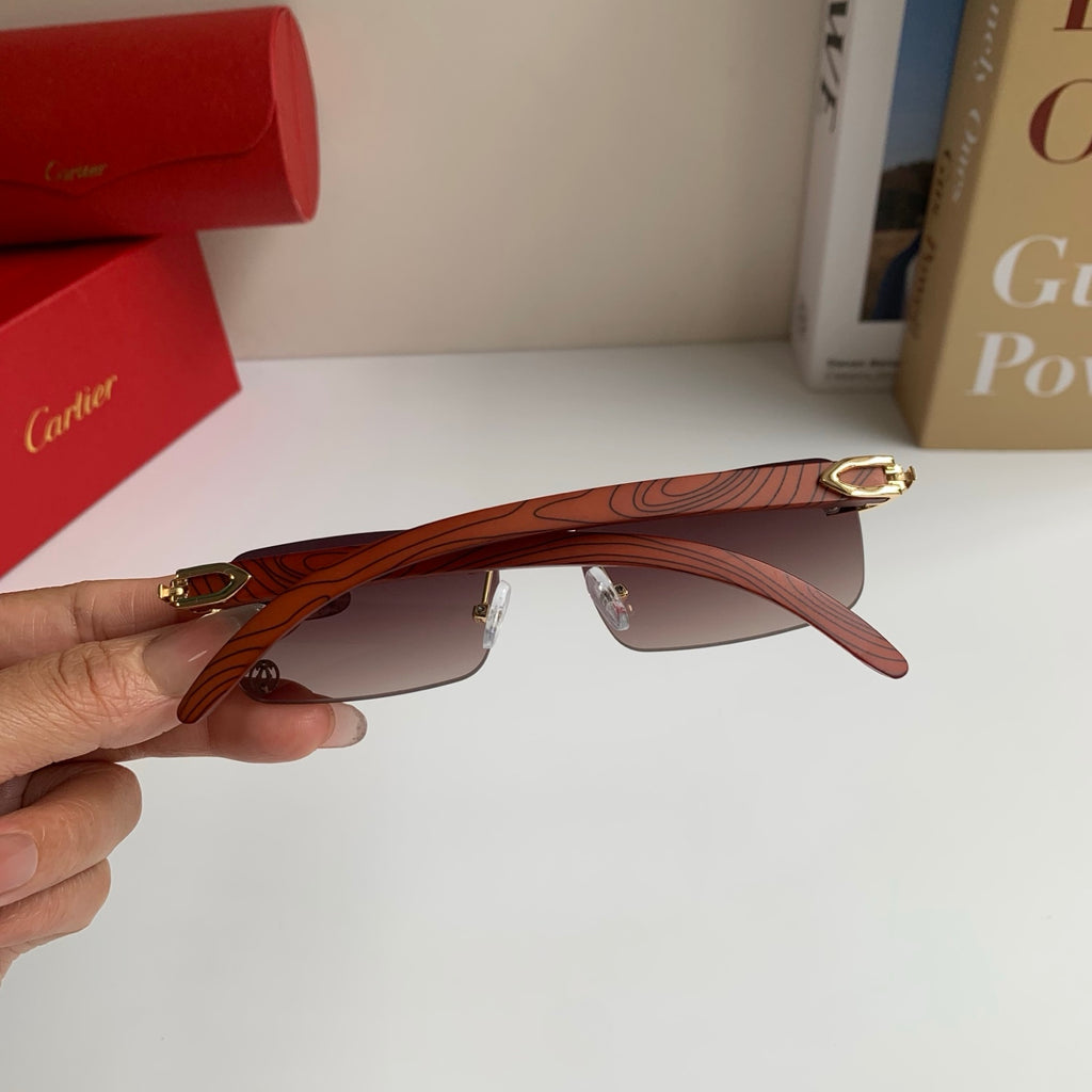 Cartier Fashion Silver Lens Sunglasses for Men & Women - 358523 - detail image 8