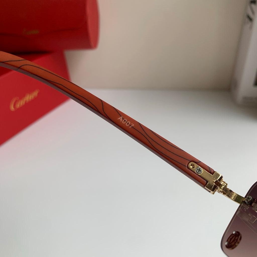 Cartier Fashion Silver Lens Sunglasses for Men & Women - 358523 - detail image 7