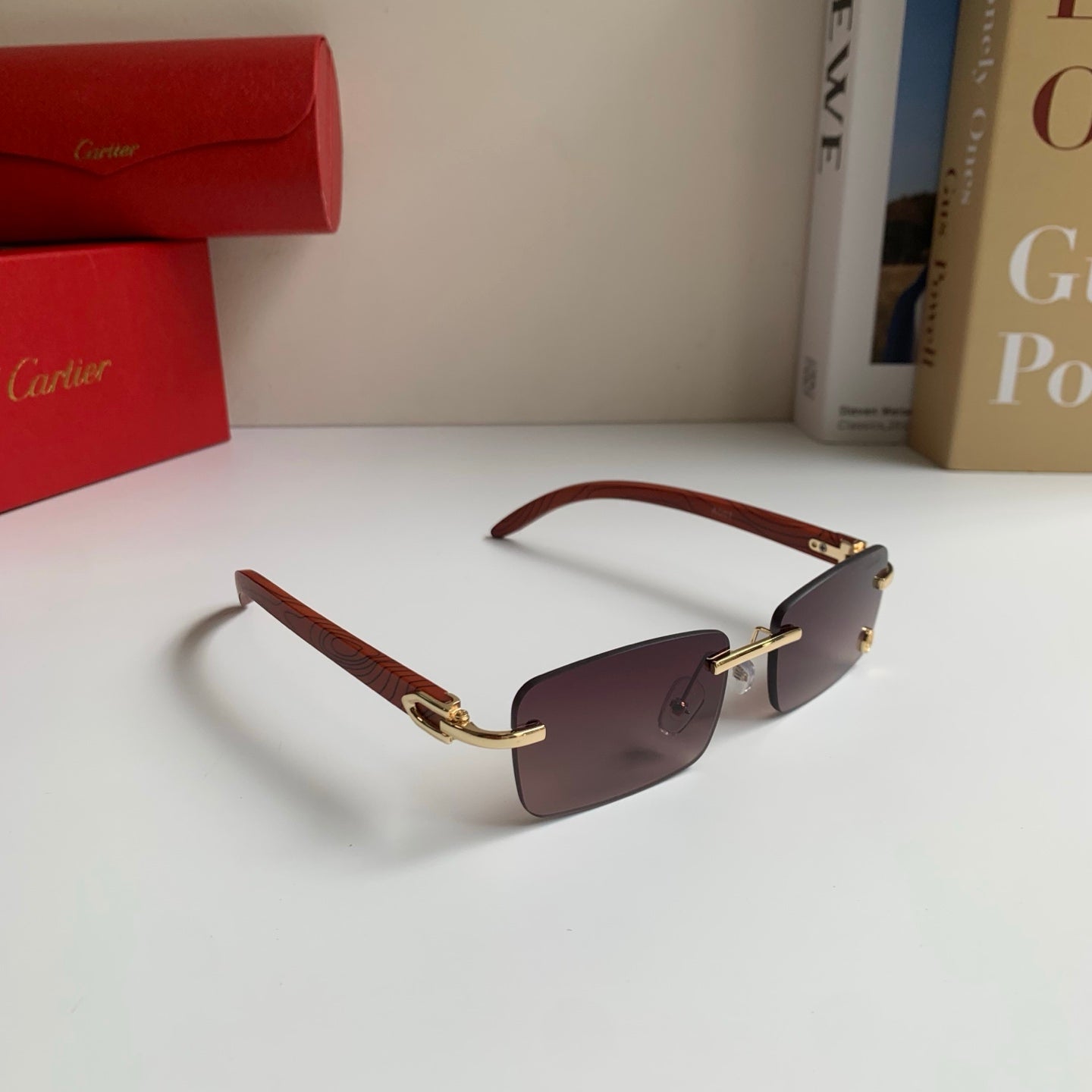 Cartier Fashion Silver Lens Sunglasses for Men & Women - 358523