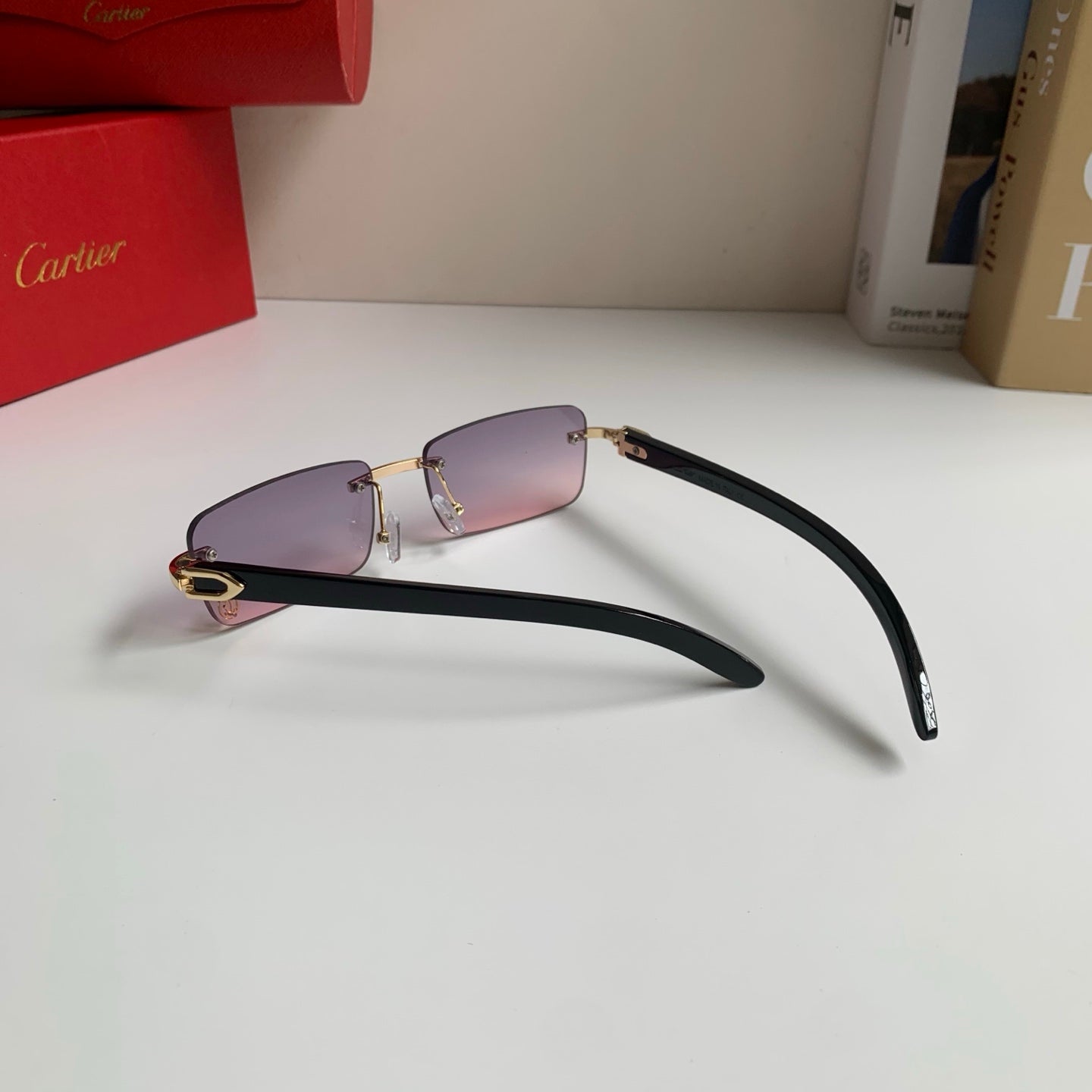 Cartier Fashion Silver Lens Sunglasses for Men & Women - 358525 - detail image 8