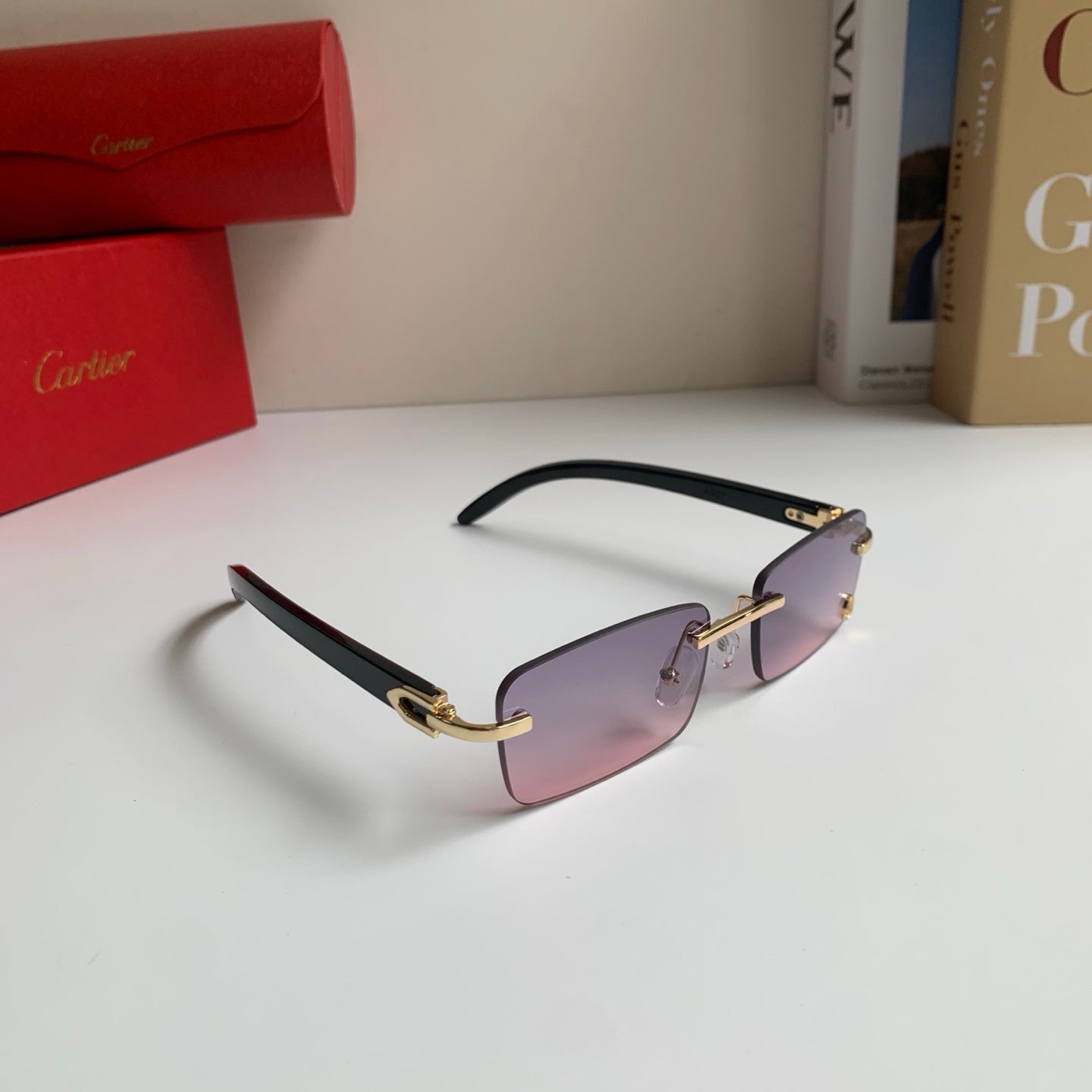 Cartier Fashion Silver Lens Sunglasses for Men & Women - 358525