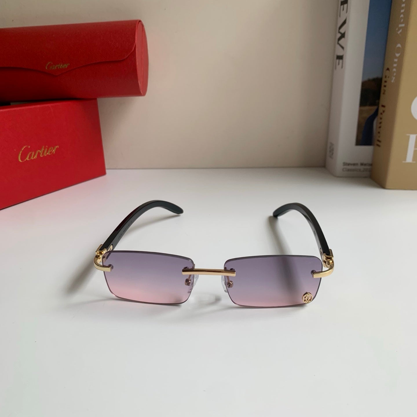 Cartier Fashion Silver Lens Sunglasses for Men & Women - 358525 - detail image 3