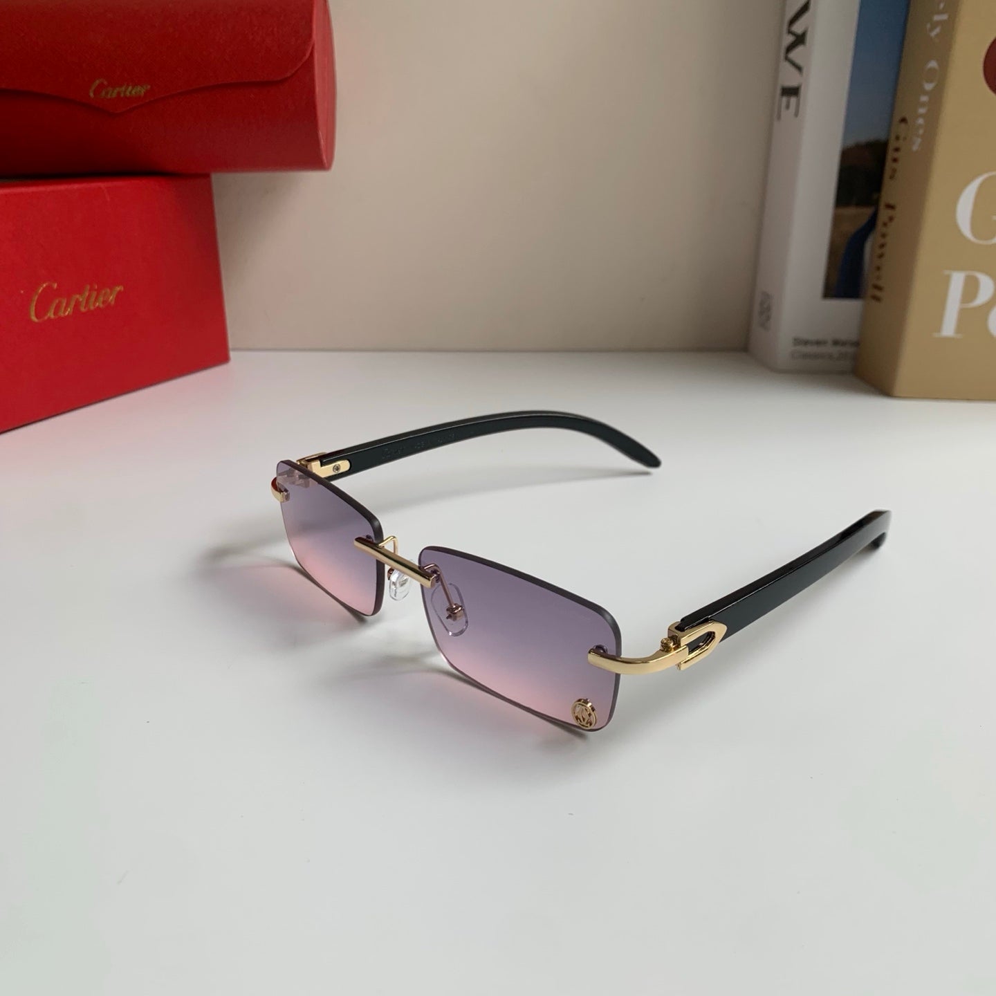 Cartier Fashion Silver Lens Sunglasses for Men & Women - 358525 - detail image 2