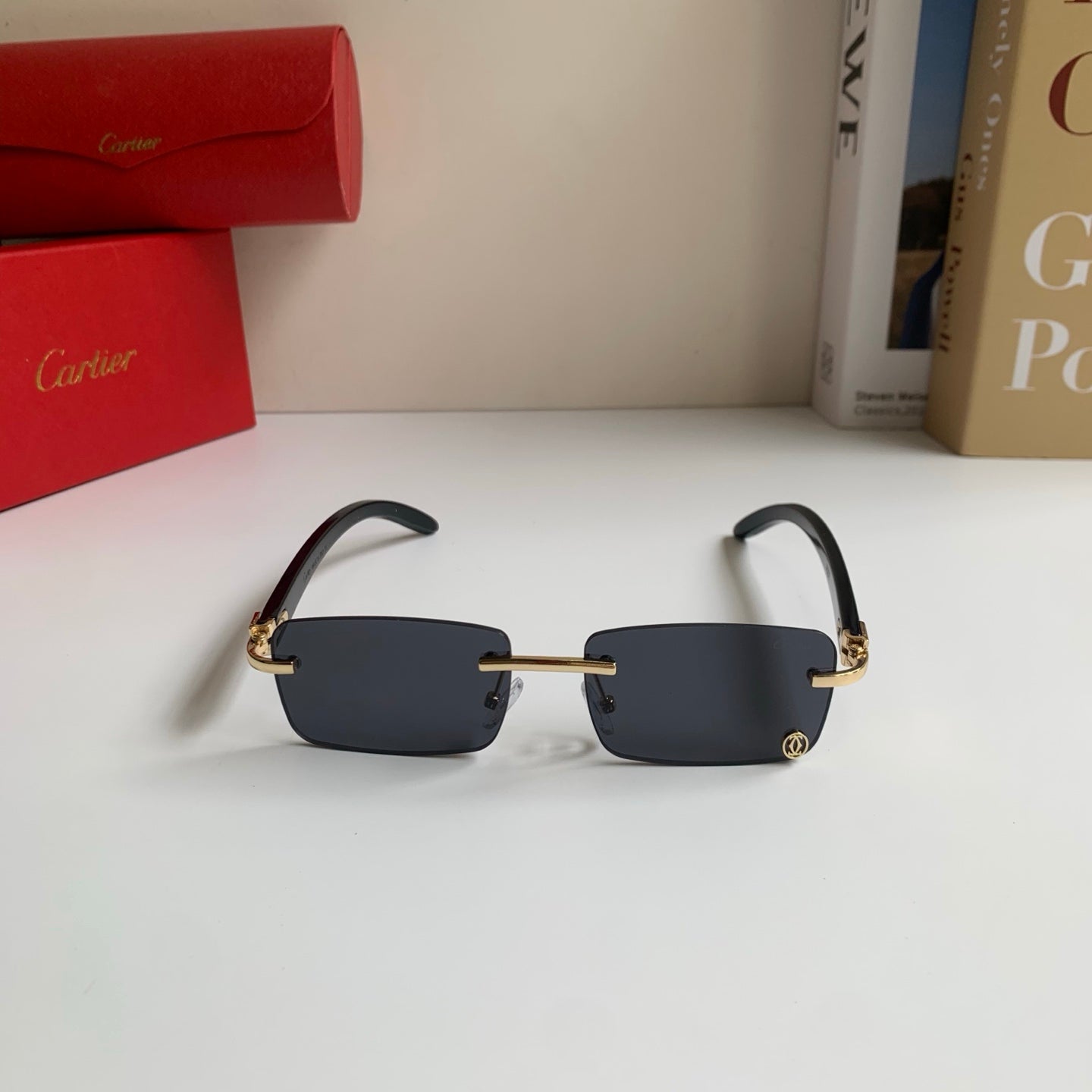 Cartier Fashion Silver Lens Sunglasses for Men & Women - 358526 - detail image 5