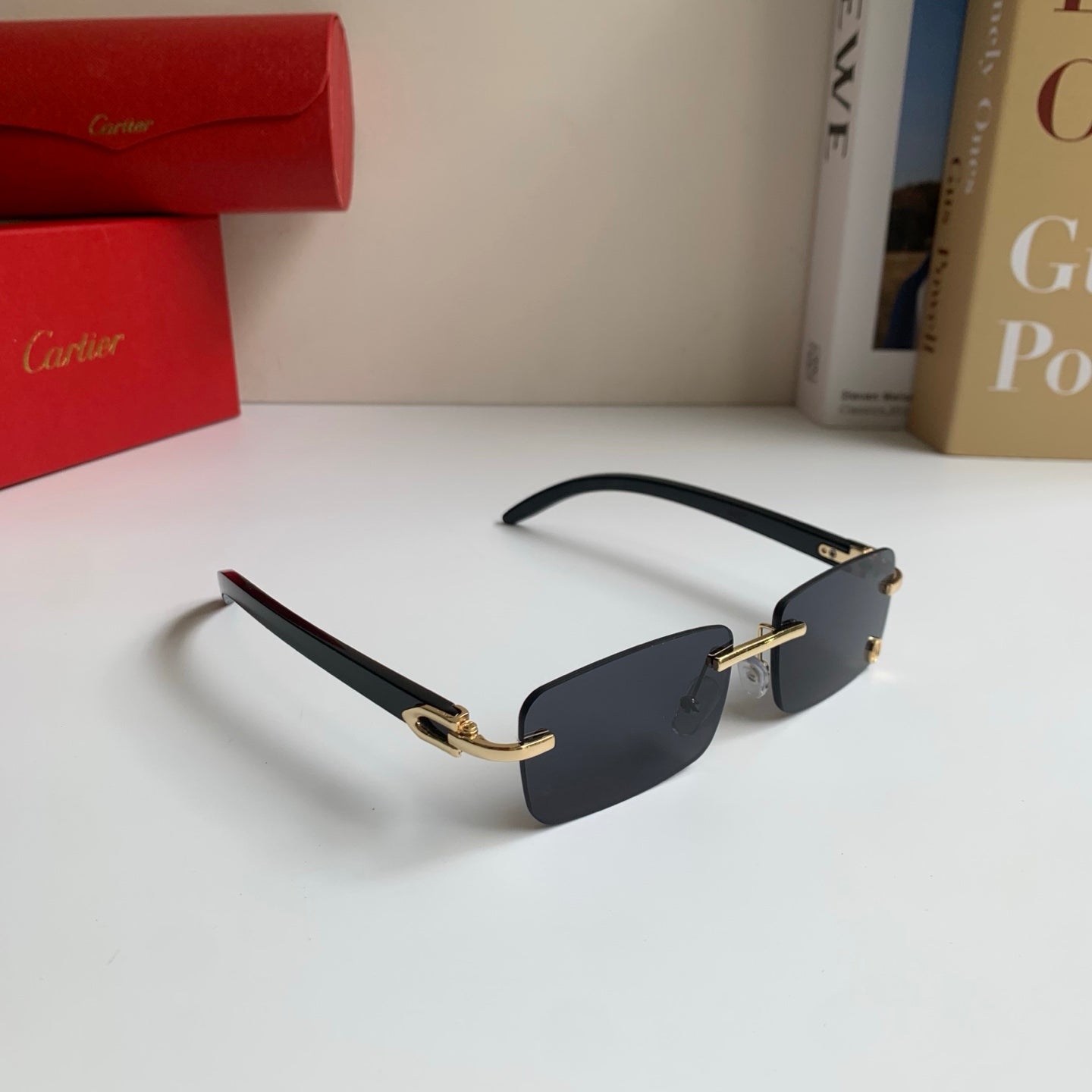Cartier Fashion Silver Lens Sunglasses for Men & Women - 358526
