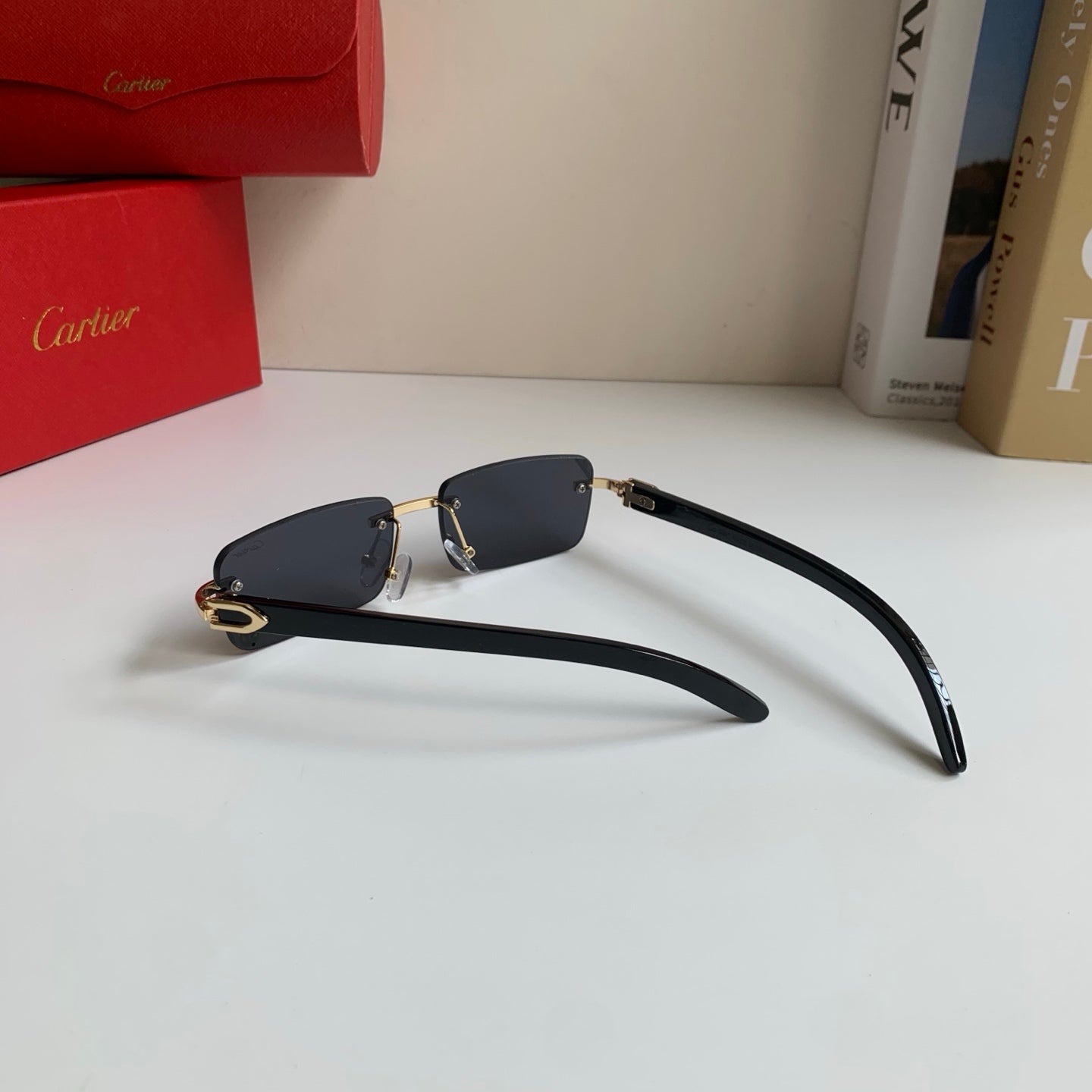 Cartier Fashion Silver Lens Sunglasses for Men & Women - 358526 - detail image 7