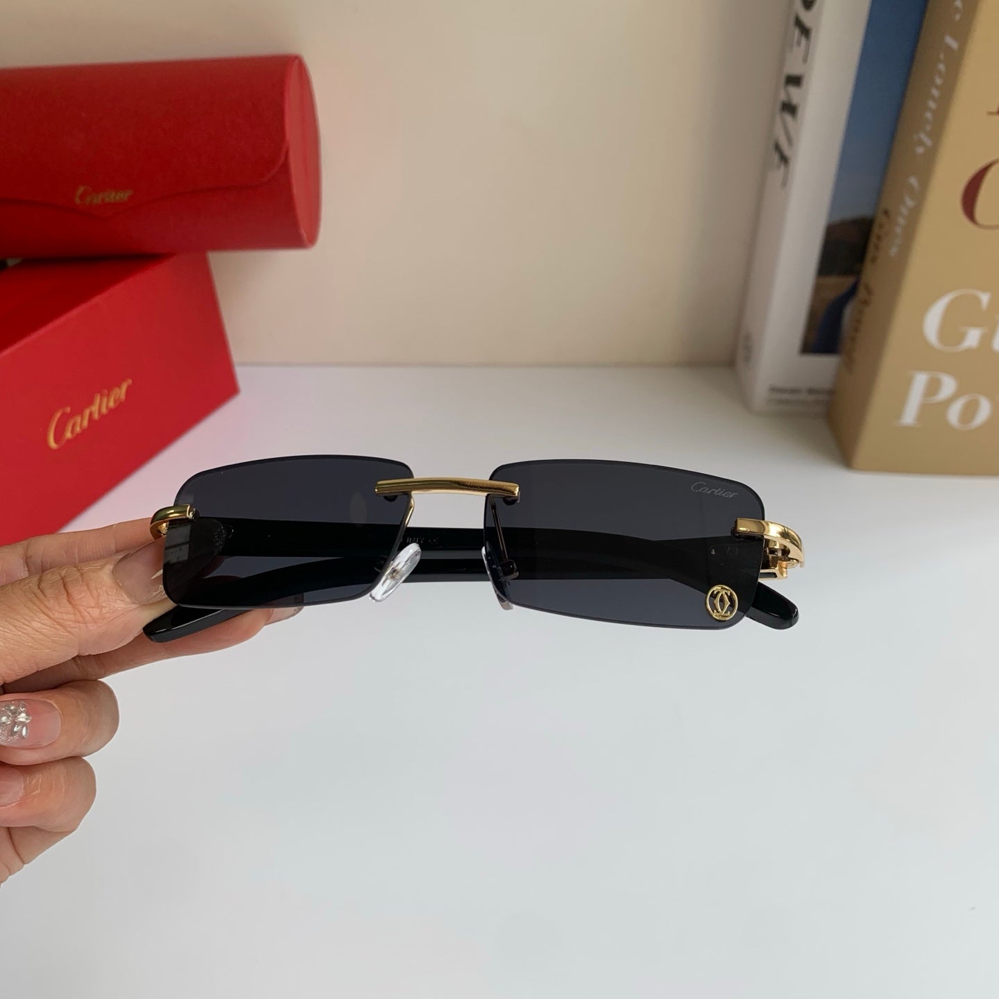 Cartier Fashion Silver Lens Sunglasses for Men & Women - 449476 - detail image 3