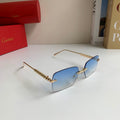 Cartier Lightweight Rimless Silver Lens Sunglasses for Men & Women - 372267