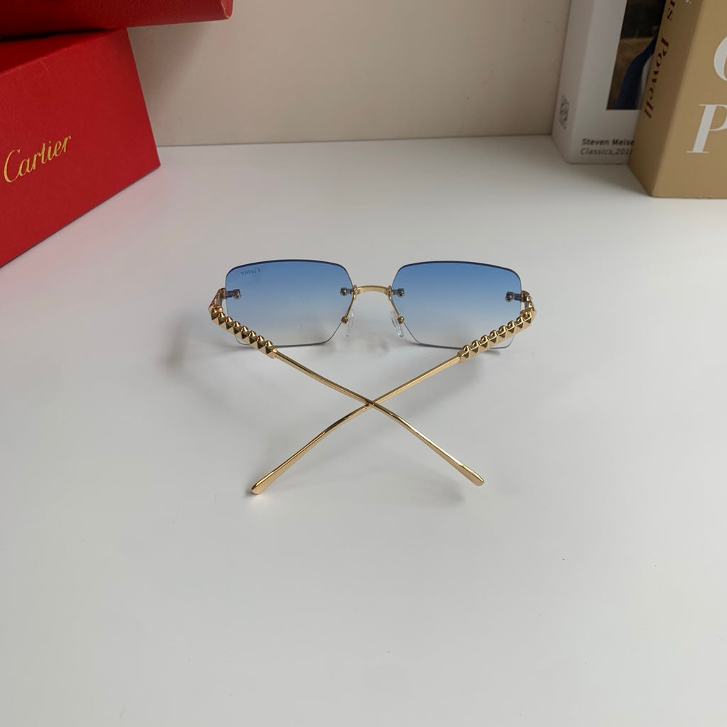 Cartier Lightweight Rimless Silver Lens Sunglasses for Men & Women - 372267 - detail image 8
