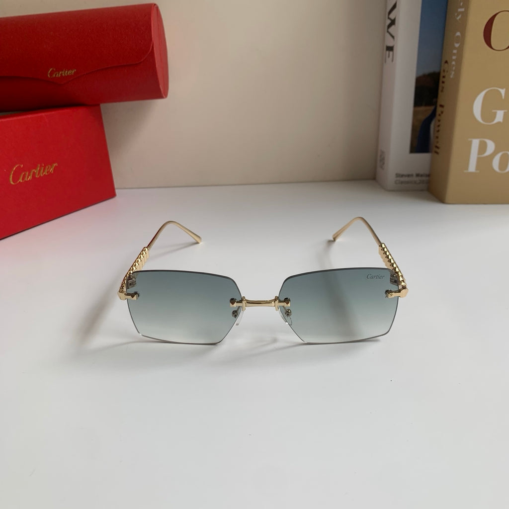 Cartier Lightweight Rimless Silver Lens Sunglasses for Men & Women - 372269 - detail image 3
