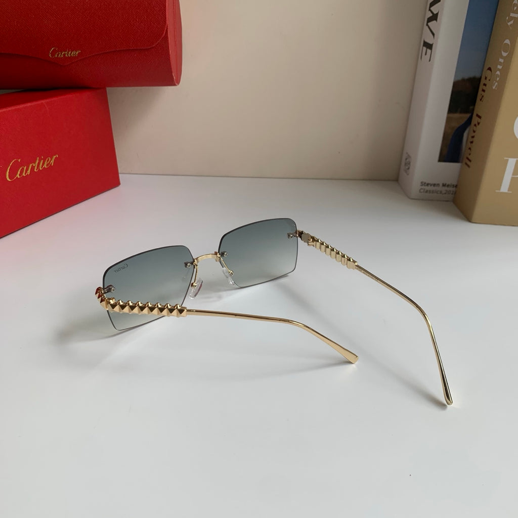 Cartier Lightweight Rimless Silver Lens Sunglasses for Men & Women - 372269 - detail image 6