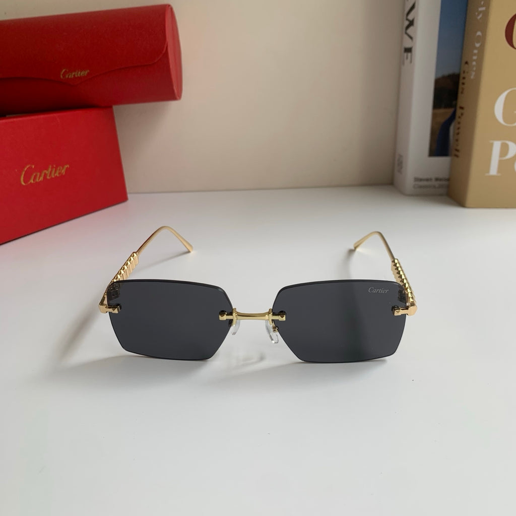 Cartier Lightweight Rimless Silver Lens Sunglasses for Men & Women - 372270 - detail image 5
