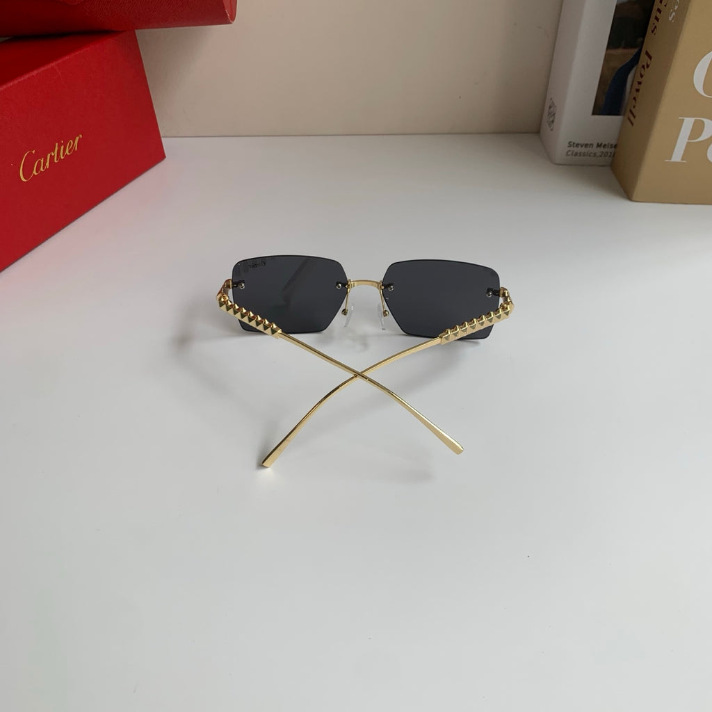 Cartier Lightweight Rimless Silver Lens Sunglasses for Men & Women - 372270 - detail image 6