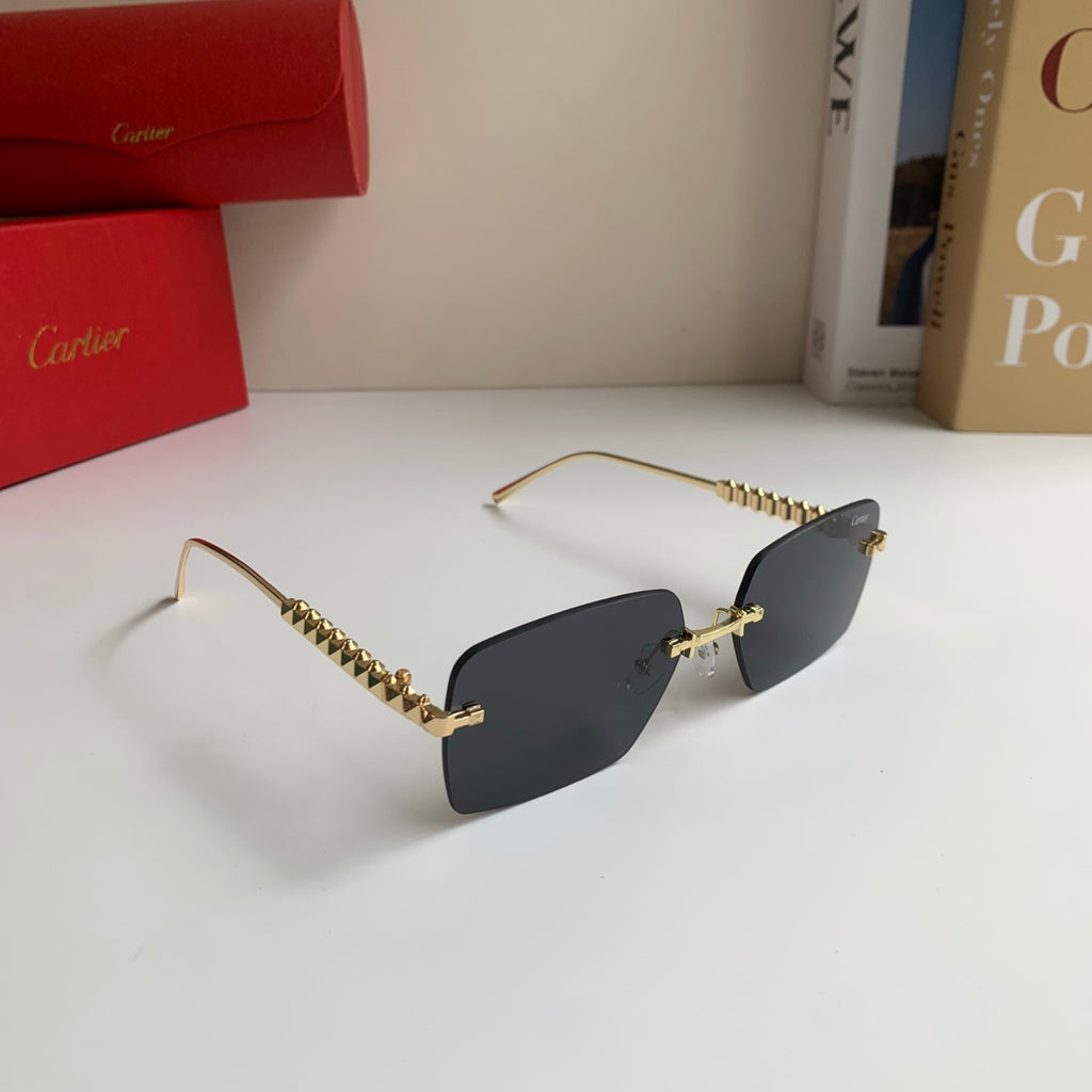Cartier Lightweight Rimless Silver Lens Sunglasses for Men & Women - 449525