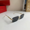 Cartier Lightweight Rimless Silver Lens Sunglasses for Men & Women - 372270