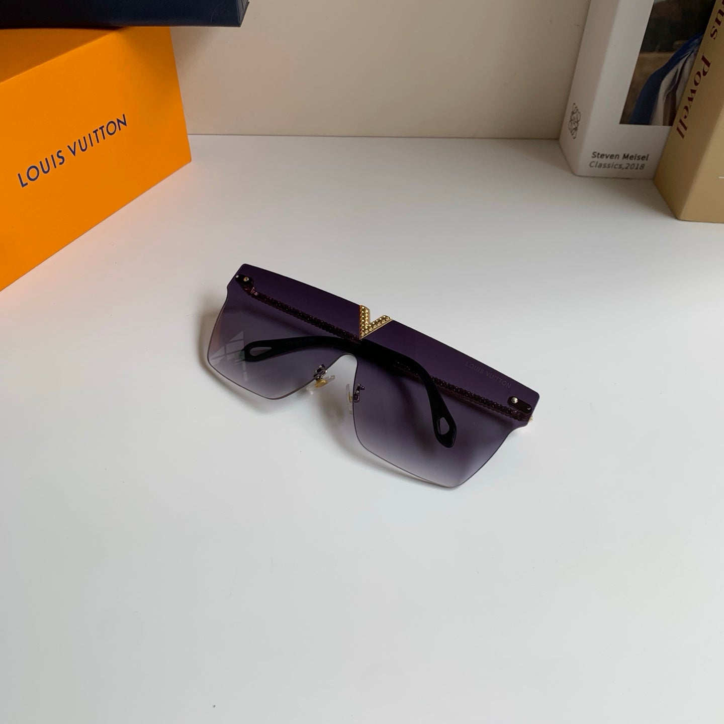 Louis Vuitton Square Silver Lens Sunglasses for Men & Women - 371372 - detail image 4