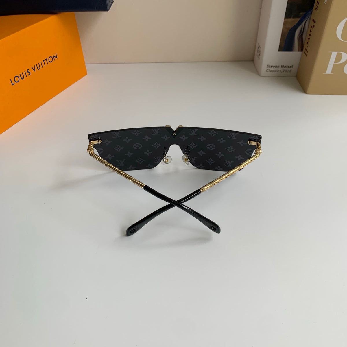 Louis Vuitton Square Silver Lens Sunglasses for Men & Women - 371375 - detail image 6