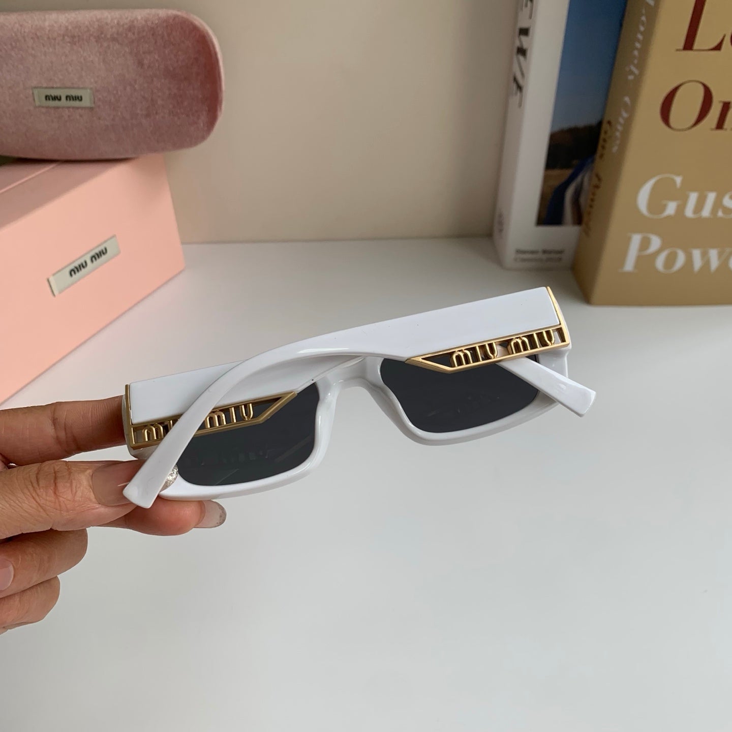 Miu Miu Square Silver Lens Sunglasses for Men & Women - 372429 - detail image 9