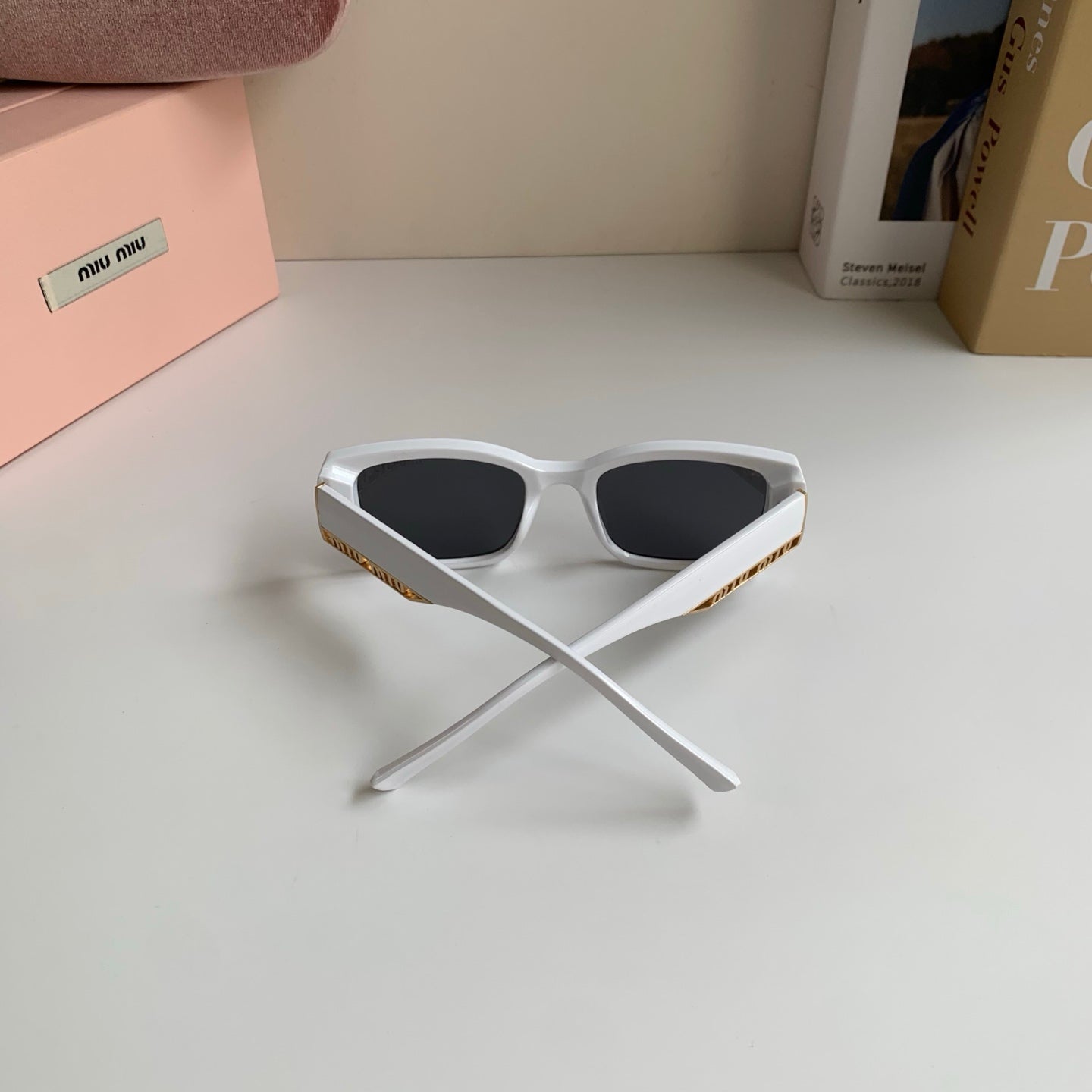 Miu Miu Square Silver Lens Sunglasses for Men & Women - 372429 - detail image 8