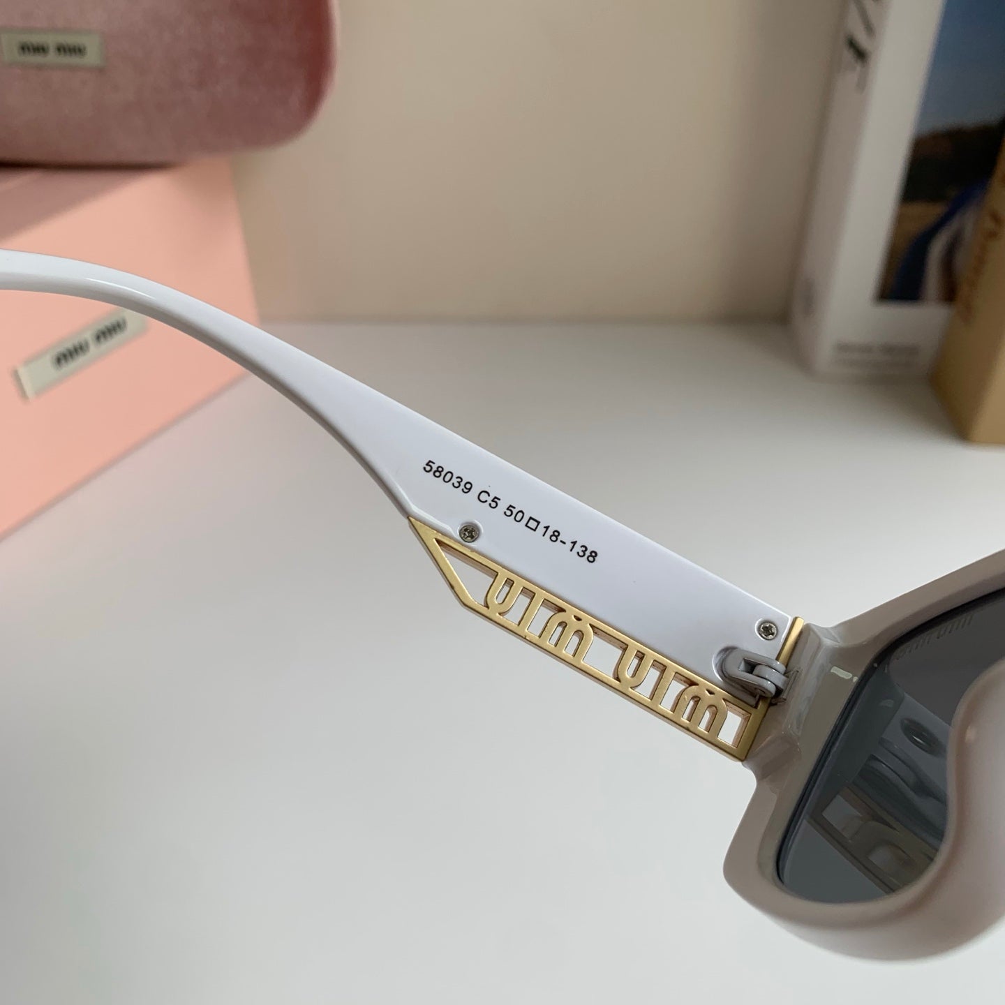 Miu Miu Square Silver Lens Sunglasses for Men & Women - 372429 - detail image 6
