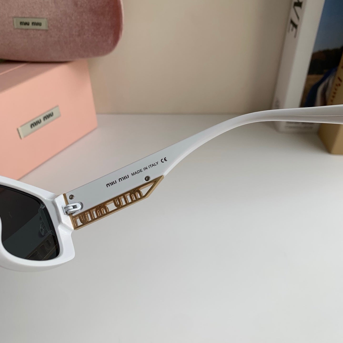 Miu Miu Square Silver Lens Sunglasses for Men & Women - 372429 - detail image 7