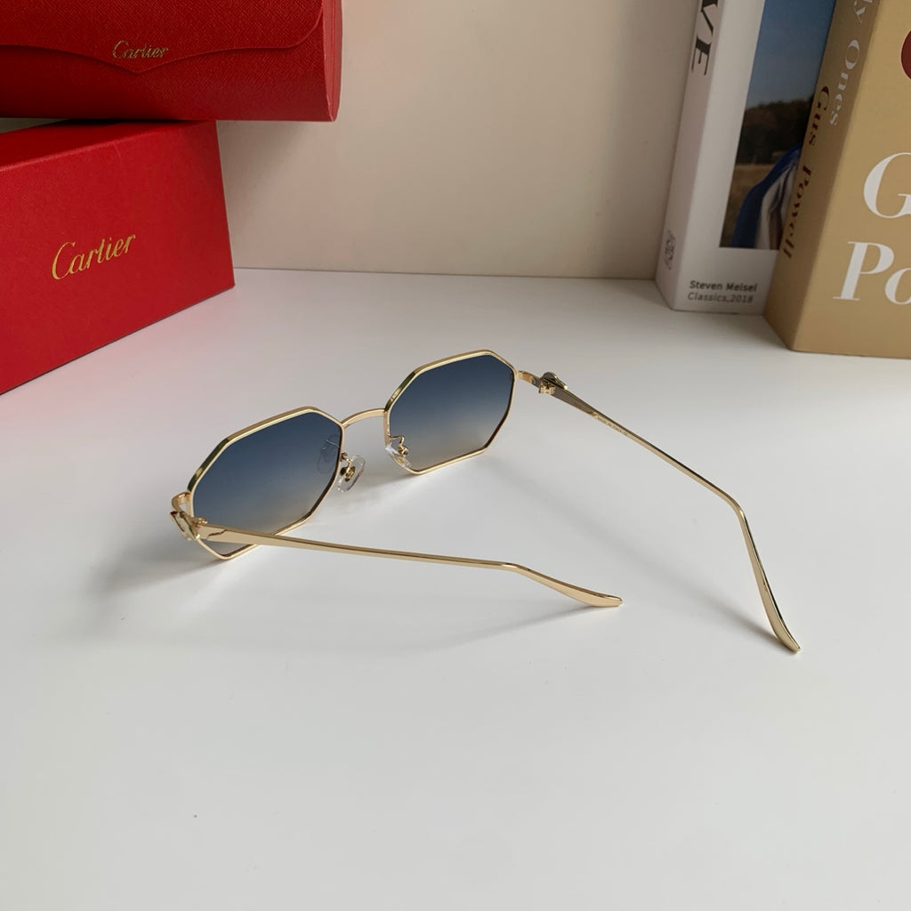Cartier Metal Fashion Silver Lens Sunglasses for Men & Women - 372208 - detail image 6