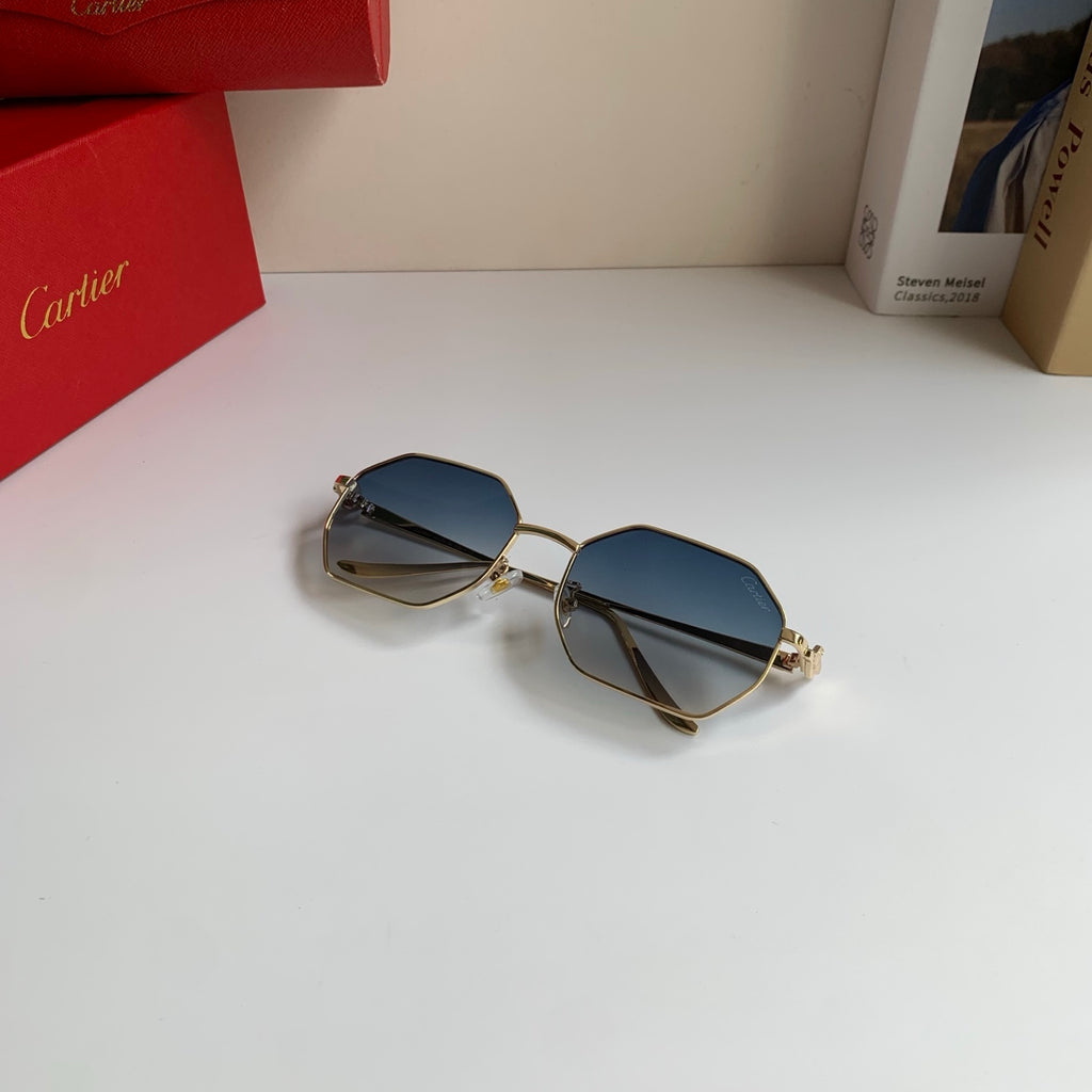 Cartier Metal Fashion Silver Lens Sunglasses for Men & Women - 372208 - detail image 4