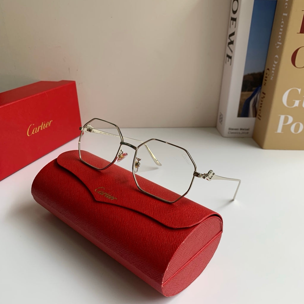 Cartier Metal Fashion Silver Lens Sunglasses for Men & Women - 372209 - detail image 5