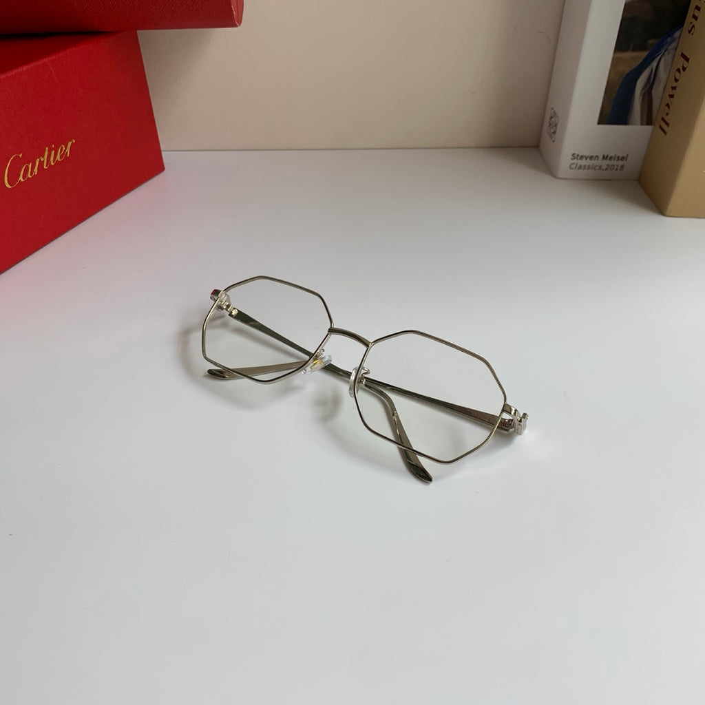 Cartier Metal Fashion Silver Lens Sunglasses for Men & Women - 372209 - detail image 4