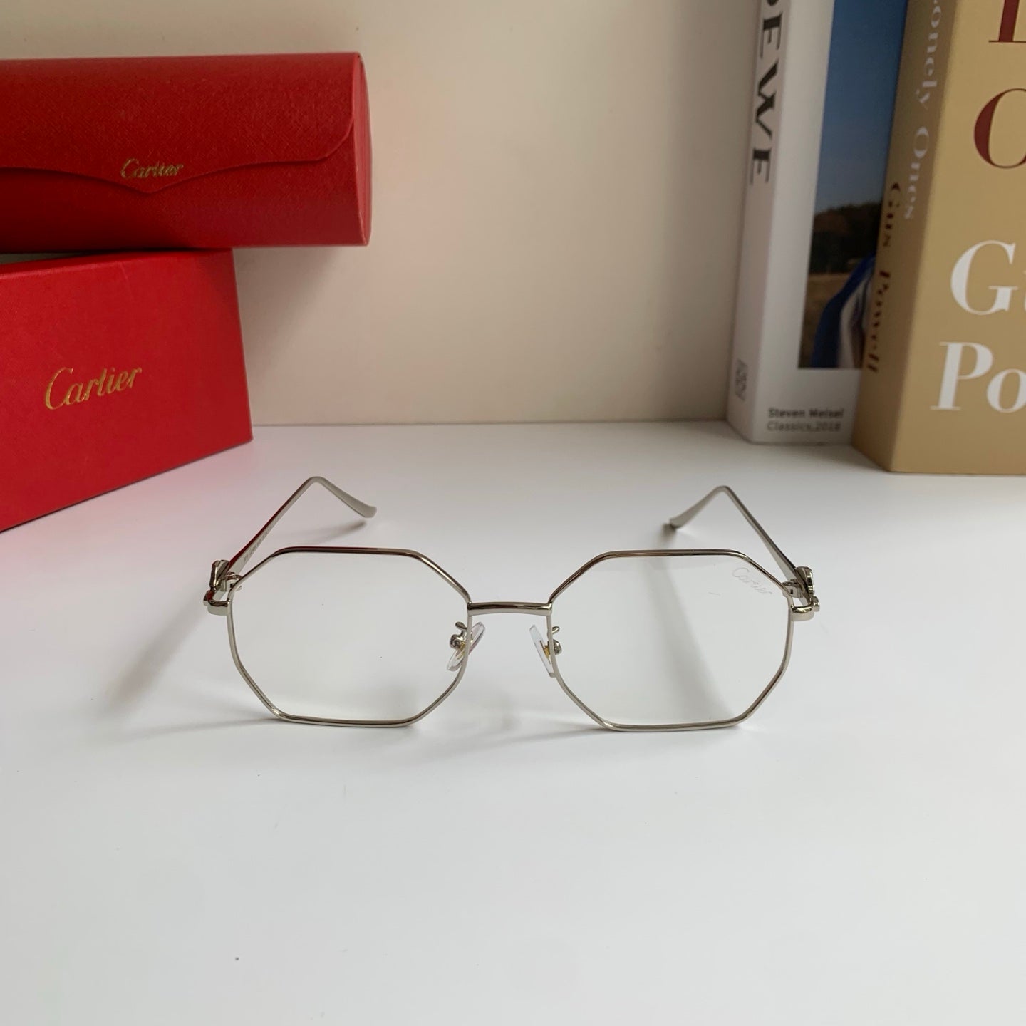 Cartier Metal Fashion Silver Lens Sunglasses for Men & Women - 372209 - detail image 3
