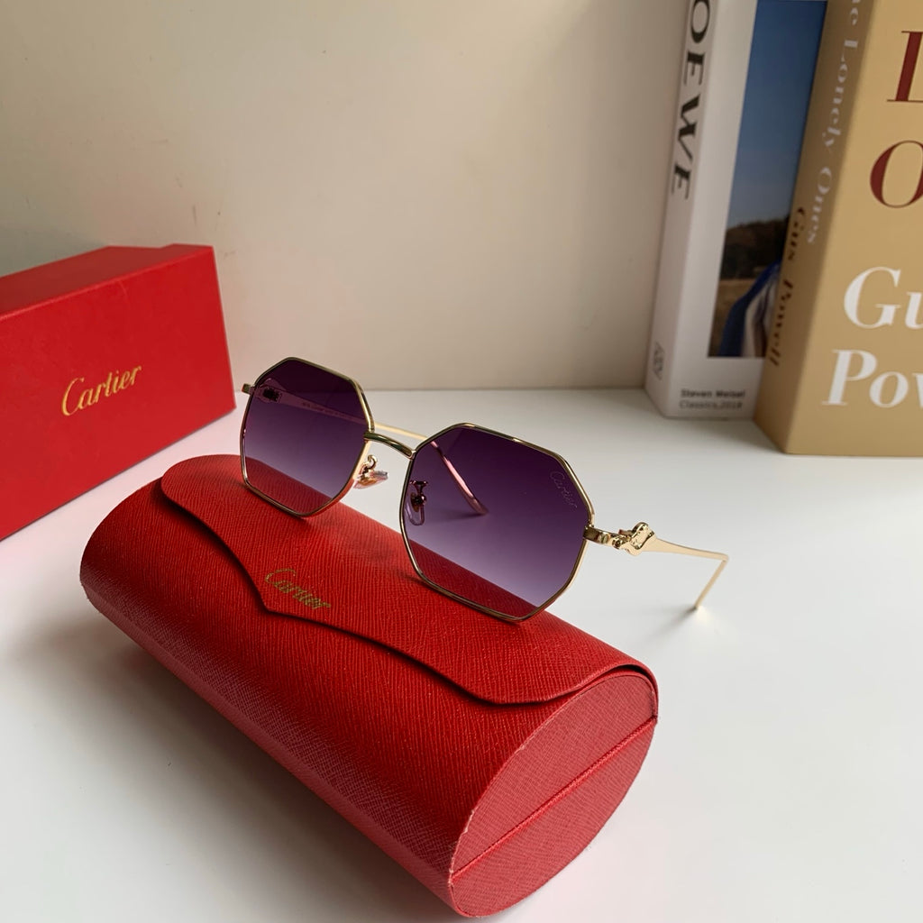 Cartier Metal Fashion Silver Lens Sunglasses for Men & Women - 372211 - detail image 4