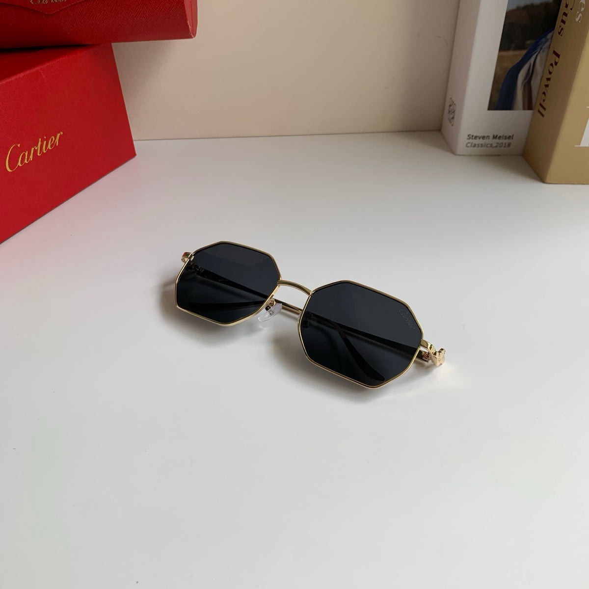 Cartier Metal Fashion Silver Lens Sunglasses for Men & Women - 372214 - detail image 3