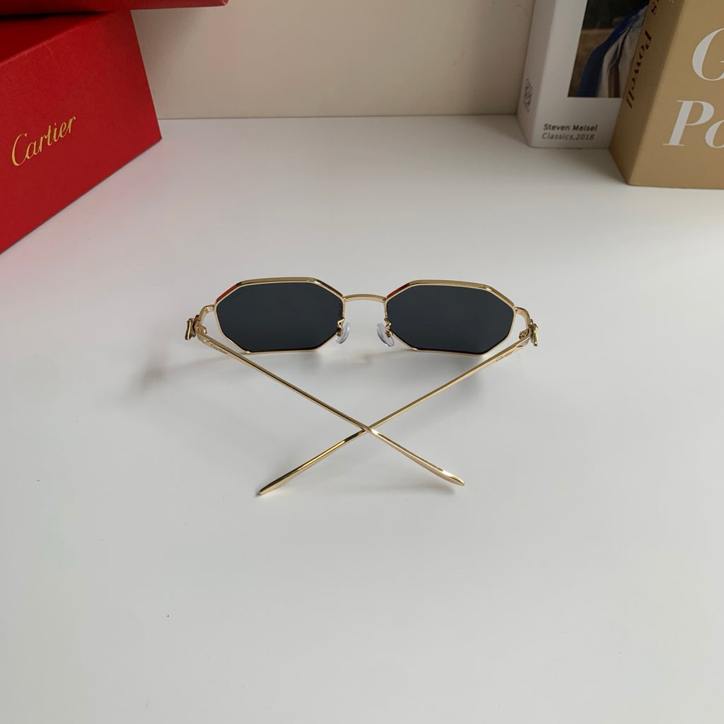 Cartier Metal Fashion Silver Lens Sunglasses for Men & Women - 372214 - detail image 6