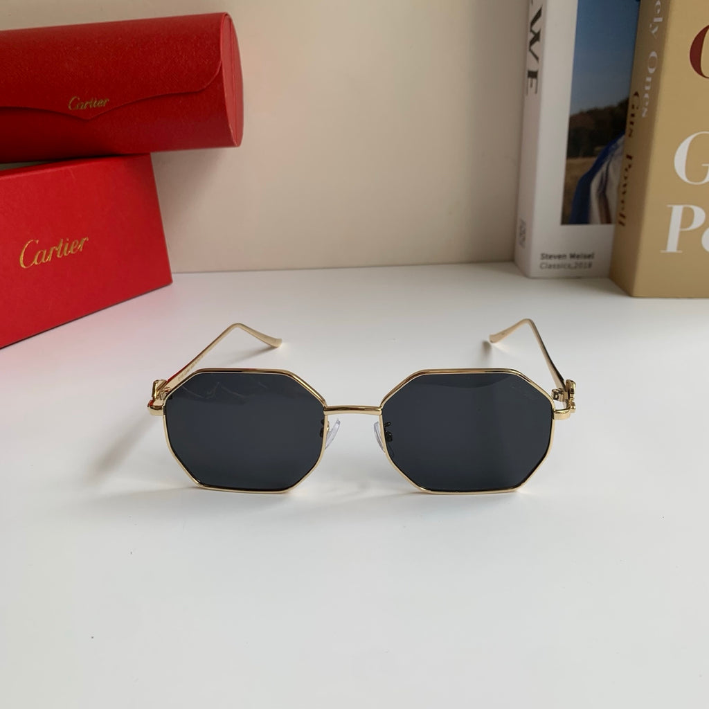 Cartier Metal Fashion Silver Lens Sunglasses for Men & Women - 372214 - detail image 5