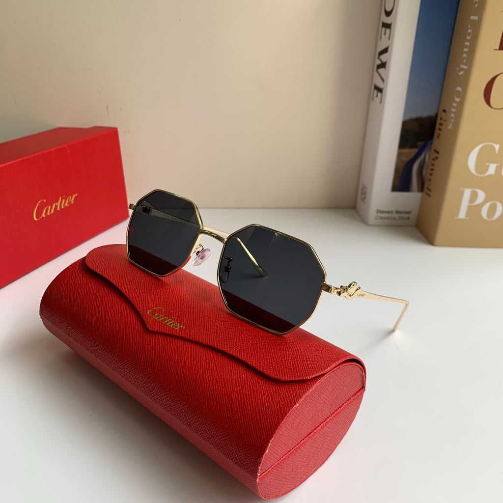 Cartier Metal Fashion Silver Lens Sunglasses for Men & Women - 372214 - detail image 4