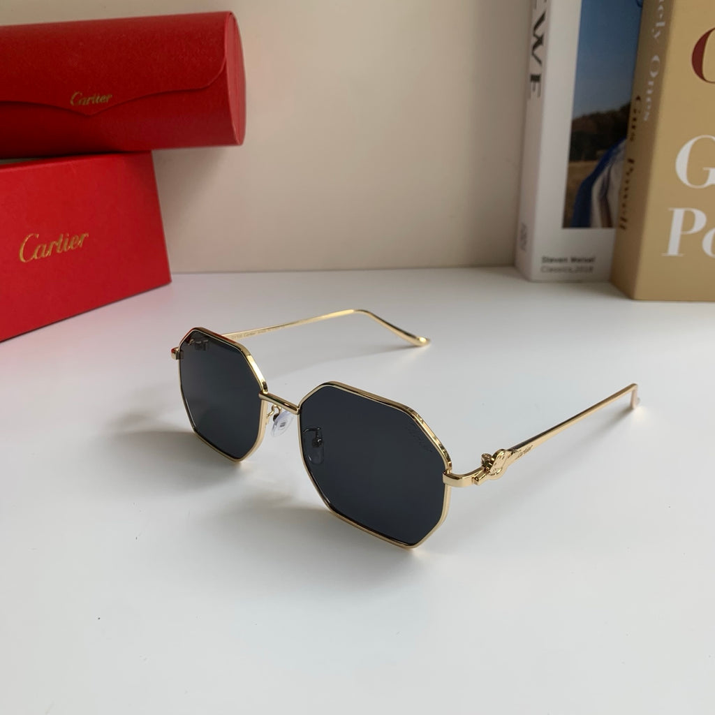 Cartier Metal Fashion Silver Lens Sunglasses for Men & Women - 372214 - detail image 2