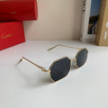 Cartier Metal Fashion Silver Lens Sunglasses for Men & Women - 372214