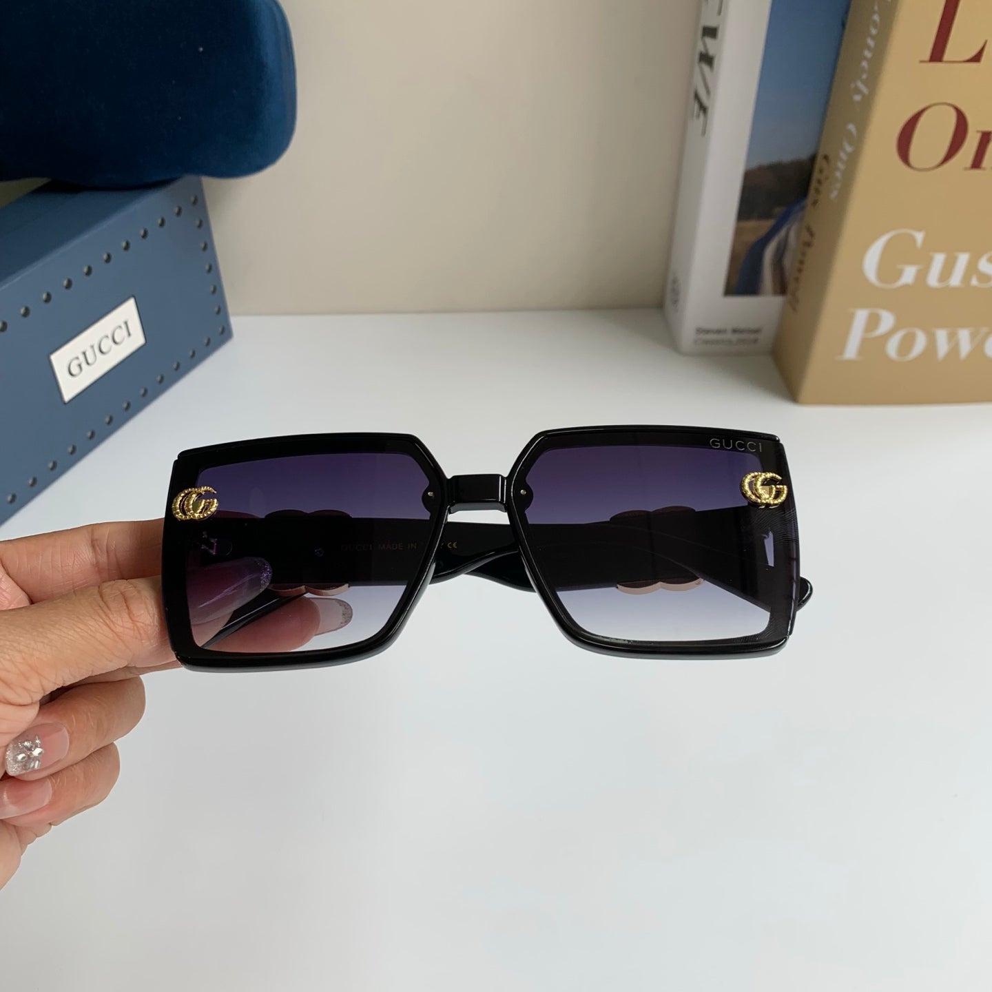 Gucci Square Silver Lens Sunglasses for Men & Women - 371479 - detail image 4
